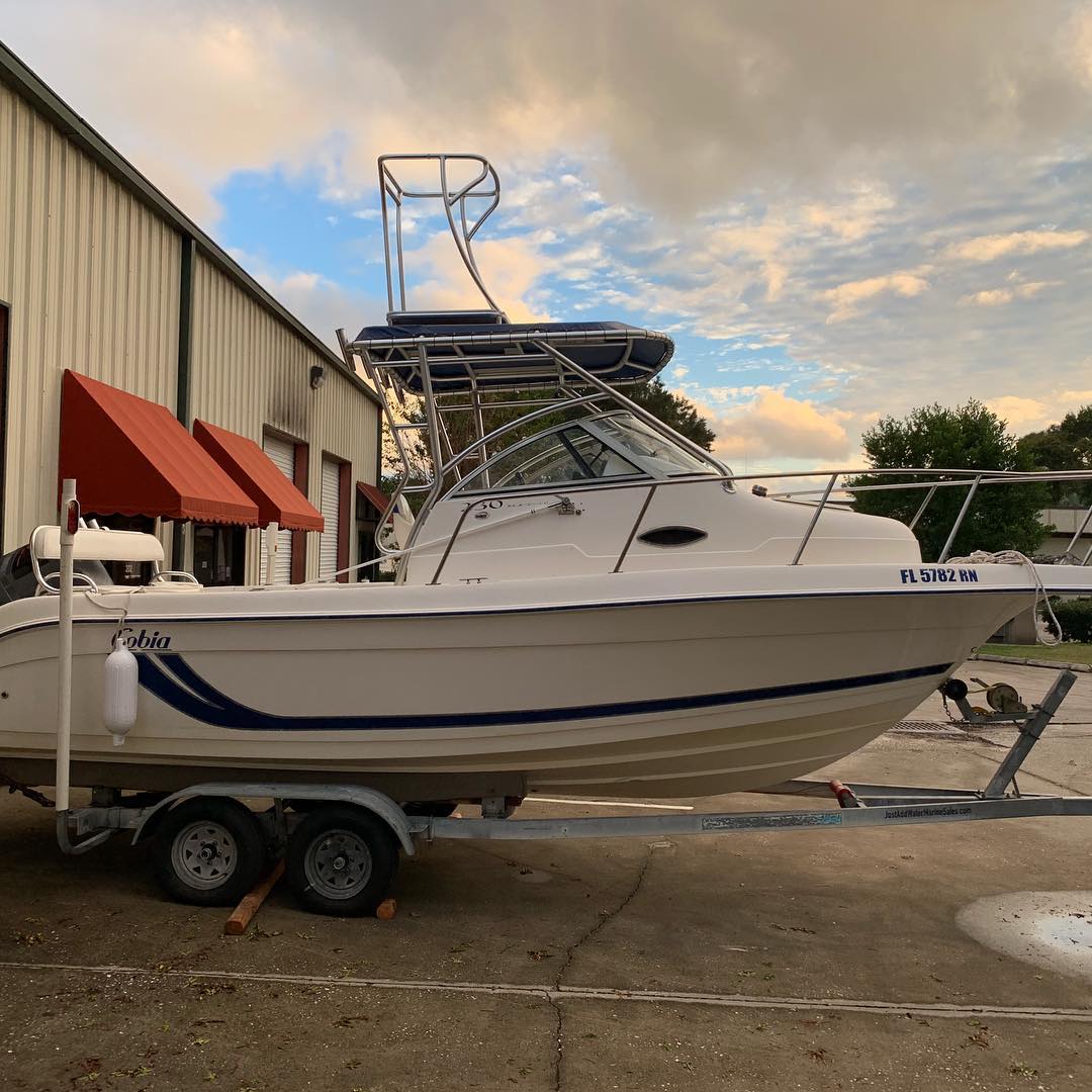 Custom Cobia Top with  Crows Nest 