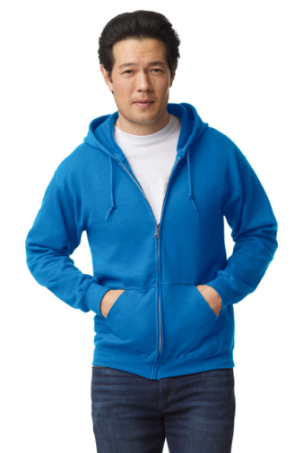 SUDADERA CON CIERRE Y CAPUCHO ADULTO