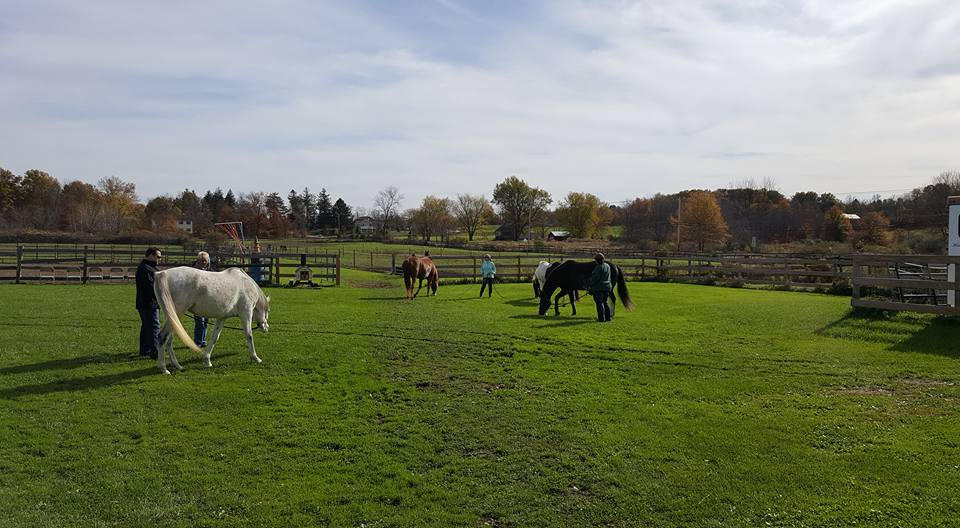 Getting some nibbles before playing at a Positive Way Play Day