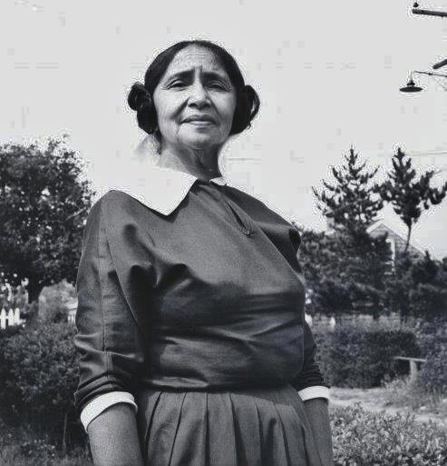 Ruth West-Coombs (Princess Red Feather) wife of Darius C, Coombs - Wampanoag Chappaquiddick Band circa 1952