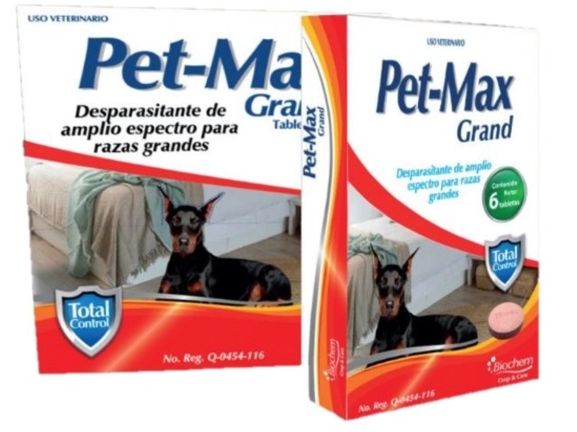 PET006 DESPARASITANTE PET-MAX GRAND BLISTER 6 TAB
