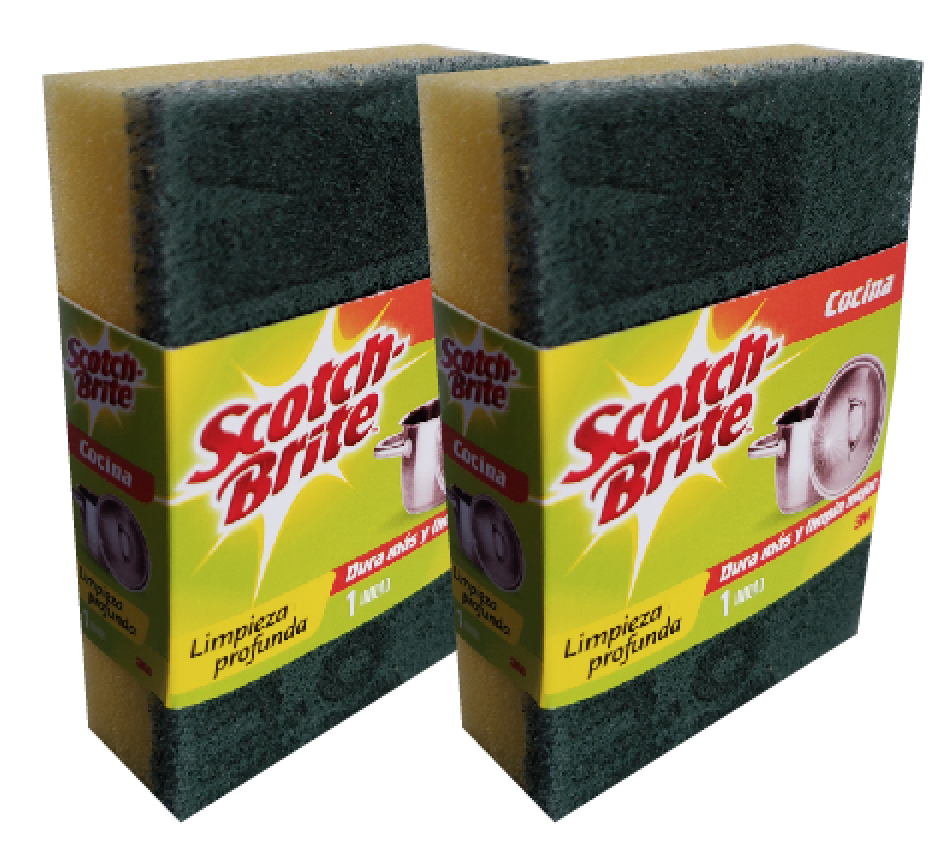 Esponja con Brillo Scotch-Brite 3M 
72/1
Código: 11025