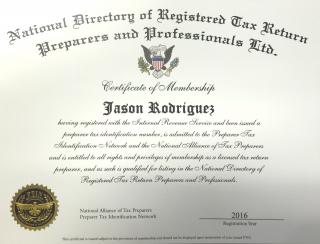 Tax Preparer Certificate Tax Preparer Certificate