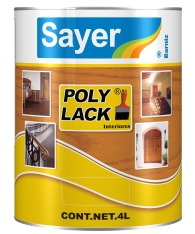POLY LACK PARA INTERIORES
UB-07XX
Productos ofrecen una gran resistencia a la abrasión, golpes
y al desgaste causado por un uso contiuo.
También posee una gran resistencia al agua, limpiadores de uso común
y algunos solventes agresivos (como thiner).
USO
Ideal para barnizar maderas que estén expuestas a uso pesado,
omo son los pisos de parquet, cubiertas de comedor,
escaleras o puertas. Se recomienda también para loseta de barro,
artesanías y toda aquella superficie que requiera ser protegida
con algún tipo de barniz.
CARACTERÍSTICAS
ACABADO: BRILLANTE/ MATE/ SATINADO
DILUIR: UD-0700 / UD-0200
DE UN 30% A UN 50%
RENDIMIENTO TEÓRICO: 7 A 8 M2/L
APLICACIÓN: PISTOLA, BROCHA O VACIADO
PRESENTACIÓN GALÓN