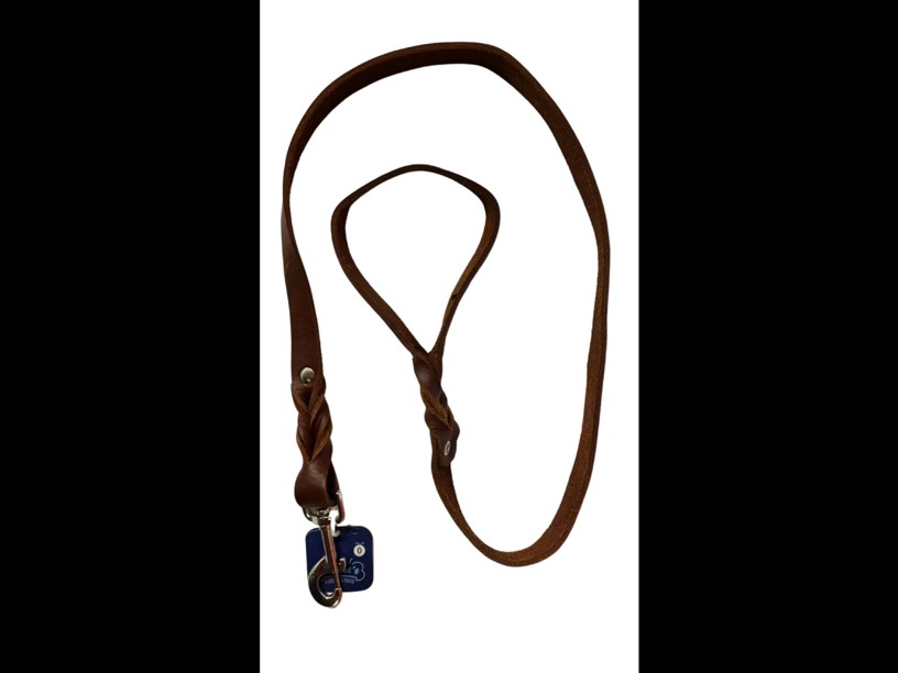 CORREA DE PIEL TRENZADA ACEITADA