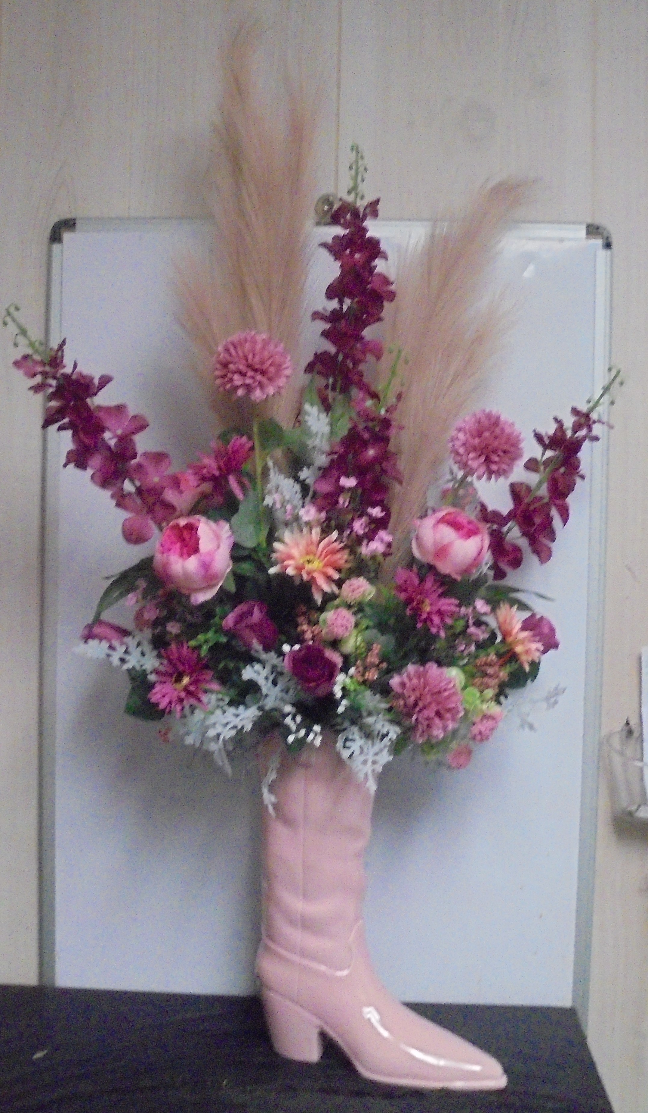 (50A) SILK "Pink" Western Boot Arrangement
$125.00