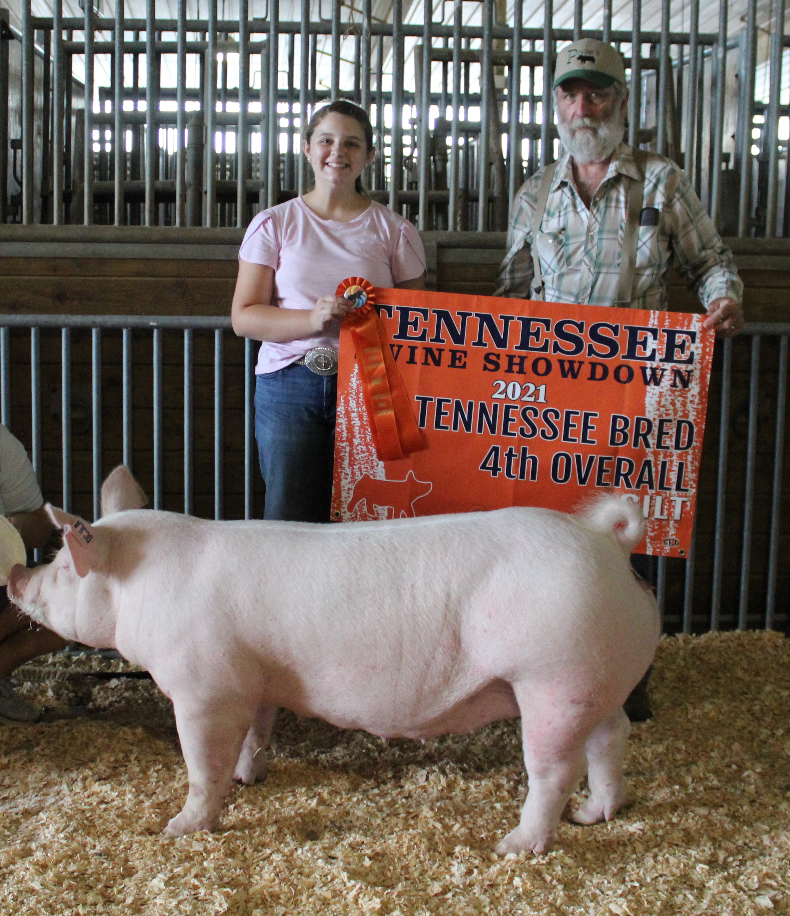 Ann Thomas Lowery
2021 TN Swine Showdown
Champion Yorkshire Gilt
 (TN Bred)
4th Overall Gilt (TN Bred)