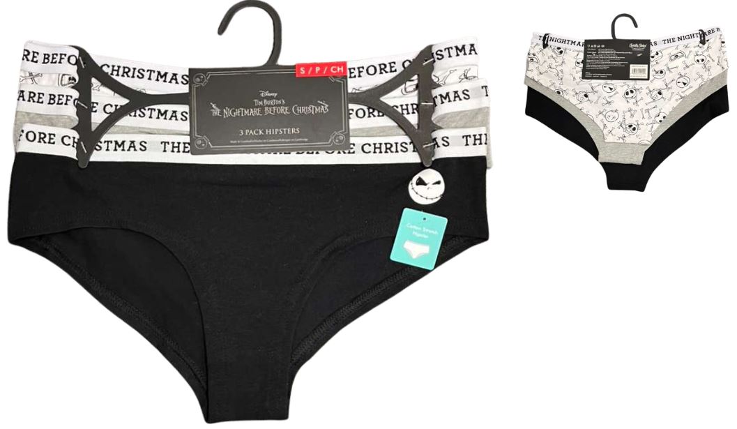 43LNB379X1HZA-WHT
3PK LADIES UNDERWEAR 
THE NIGHTMARE BEFORE CHRISTMAS
S,M,L,XL
UPC 193159200954
36 CS/PACK