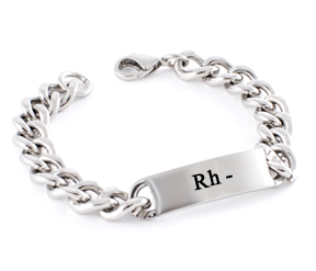 Rh- ID Bracelet