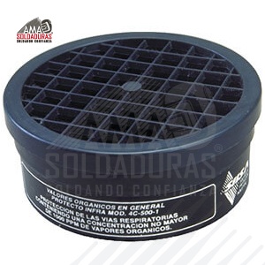 CARTUCHO ETIQUETA NEGRA
Categoría: Cartuchos
Descripción: Protección contra vapores orgánicos en general, conteniendo una concentración no mayor de 1000 ppm de vapores orgánicos.
 Para respiradores: SIISA
Normas: Certificación de Normas Oficiales Mexicanas y cumplen requerimientos NIOSH
NOM-116-STPS-2009