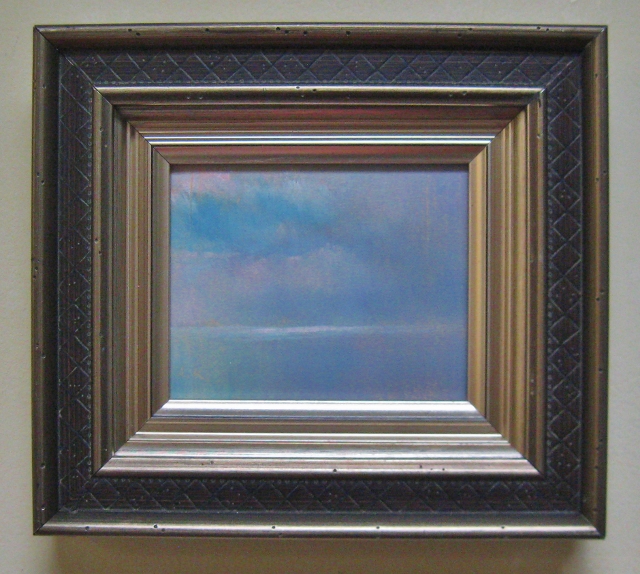 Patch of Blue, 4 x 5 Oil on Panel