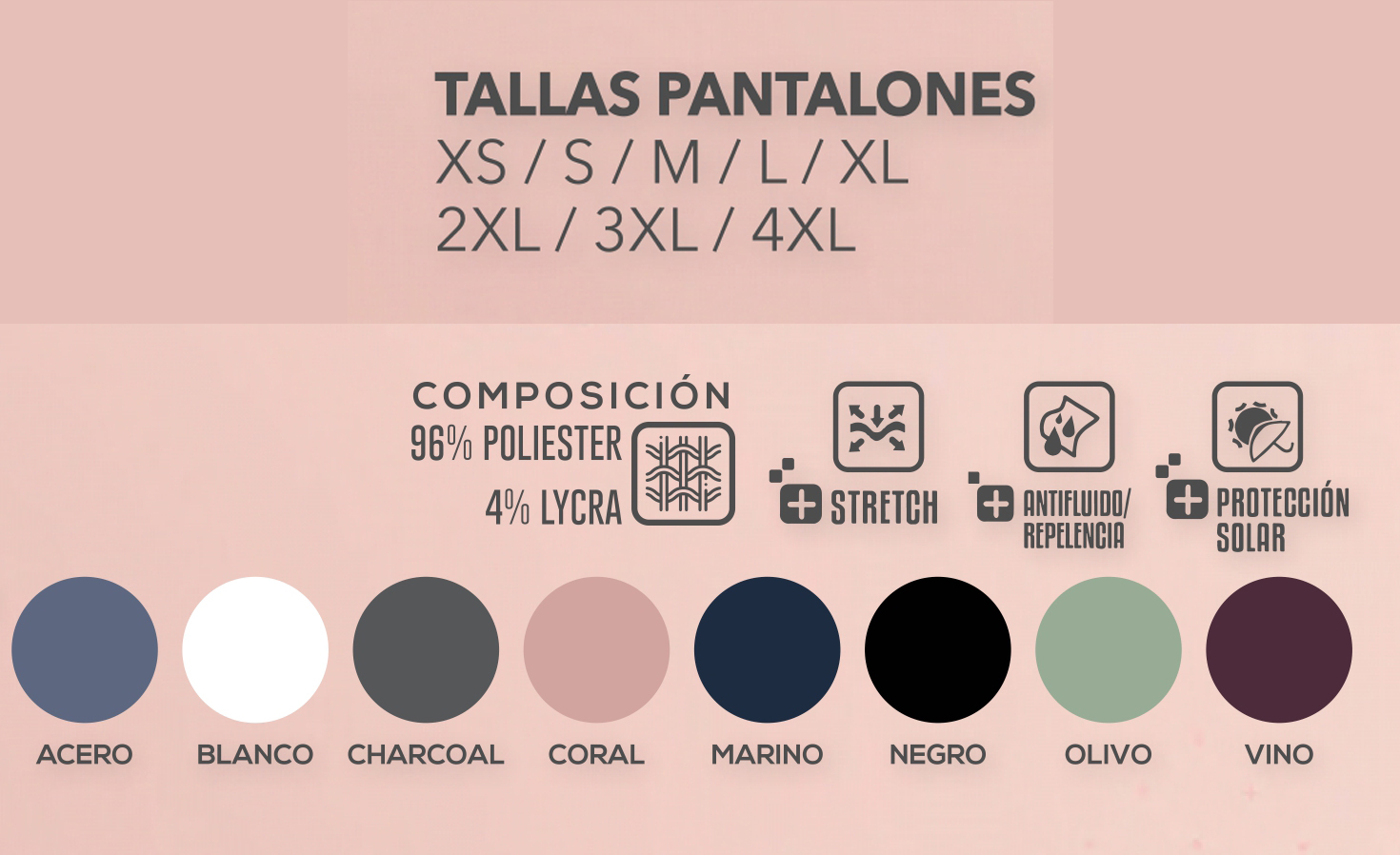DESCRIPCION PANTALON DE DAMA B101