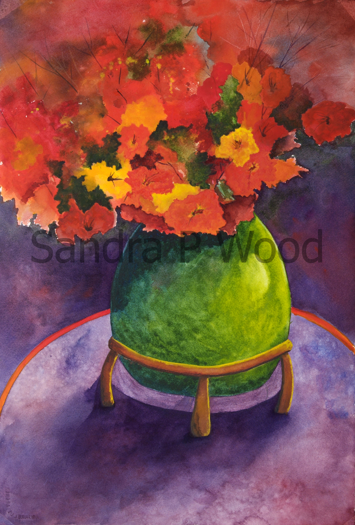 POPPIES IN RED
(watercolor)

