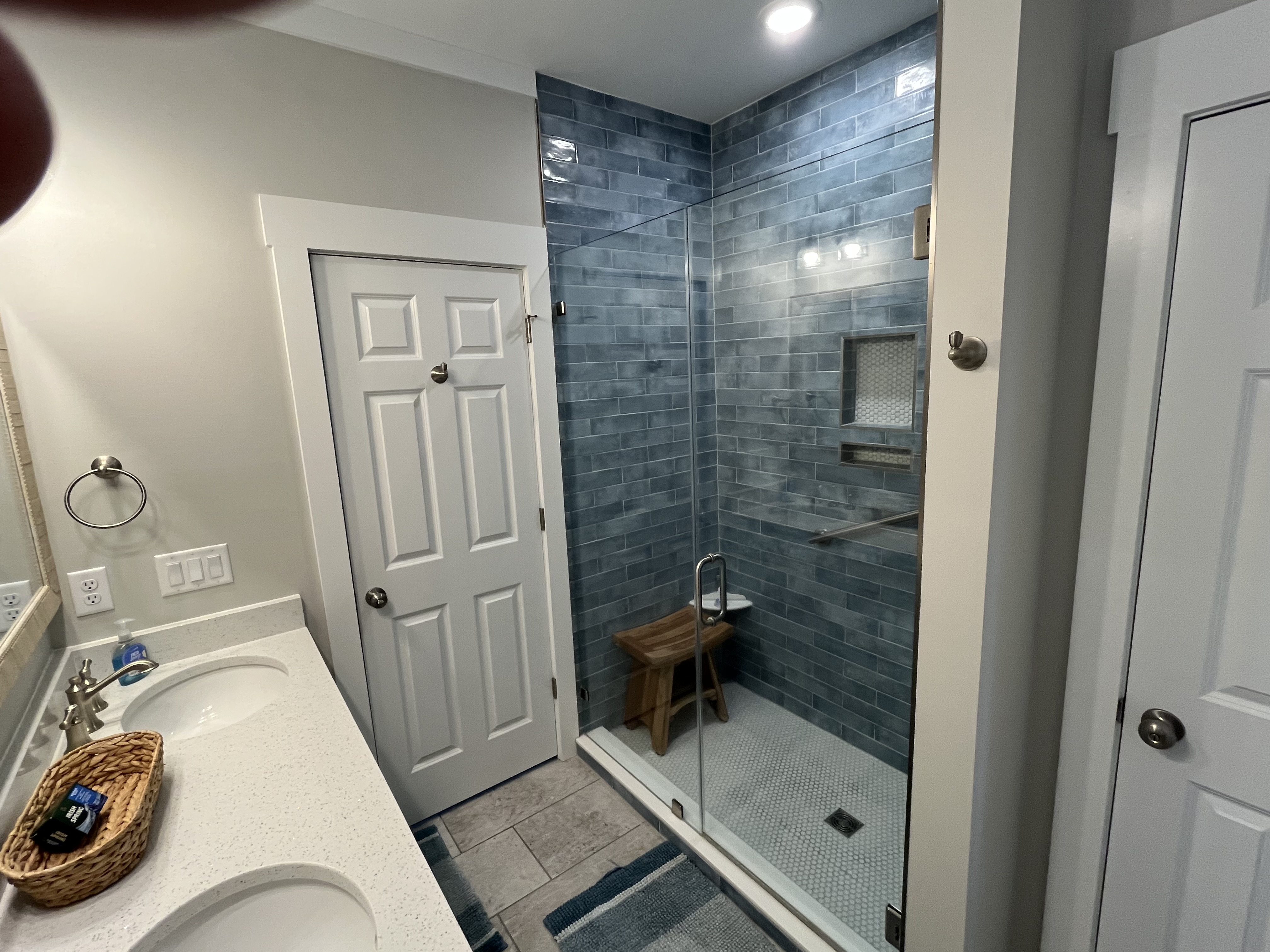 North Bathroom showing large bathroom shower
