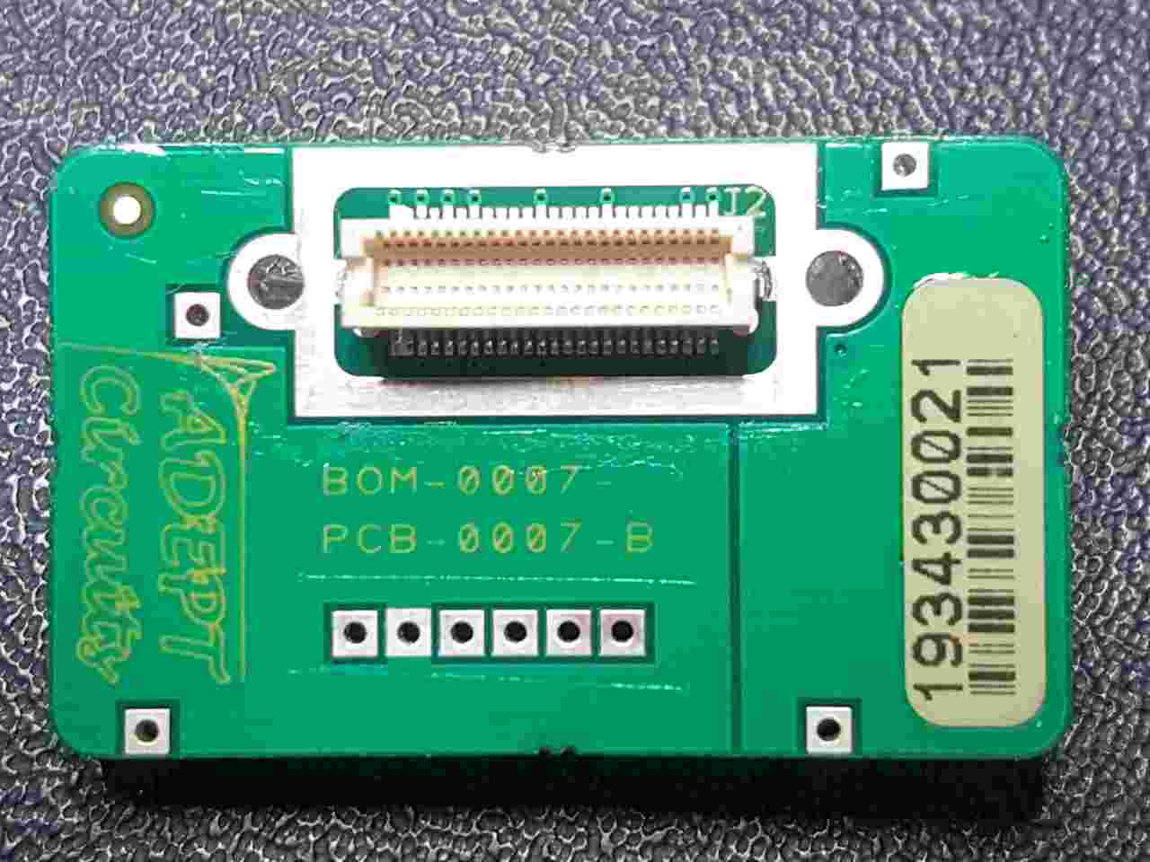 Infrared Camera Adaptor printed circuit board with  single high density 50 pin connector

type Hirose DF12-50DS-0.5V(86)