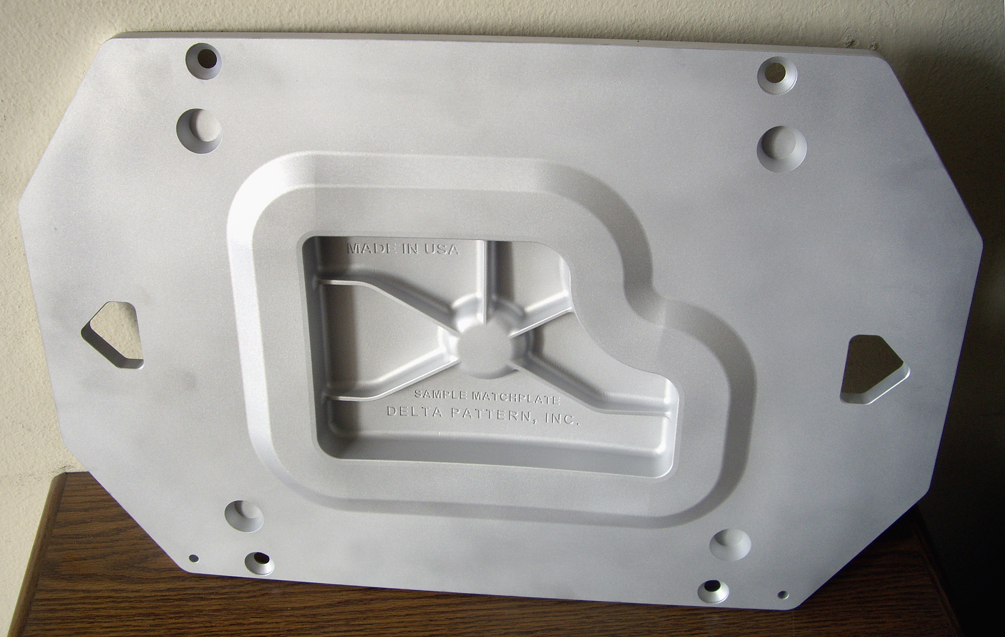 Aluminum Matchplate CNC machined from a billet
