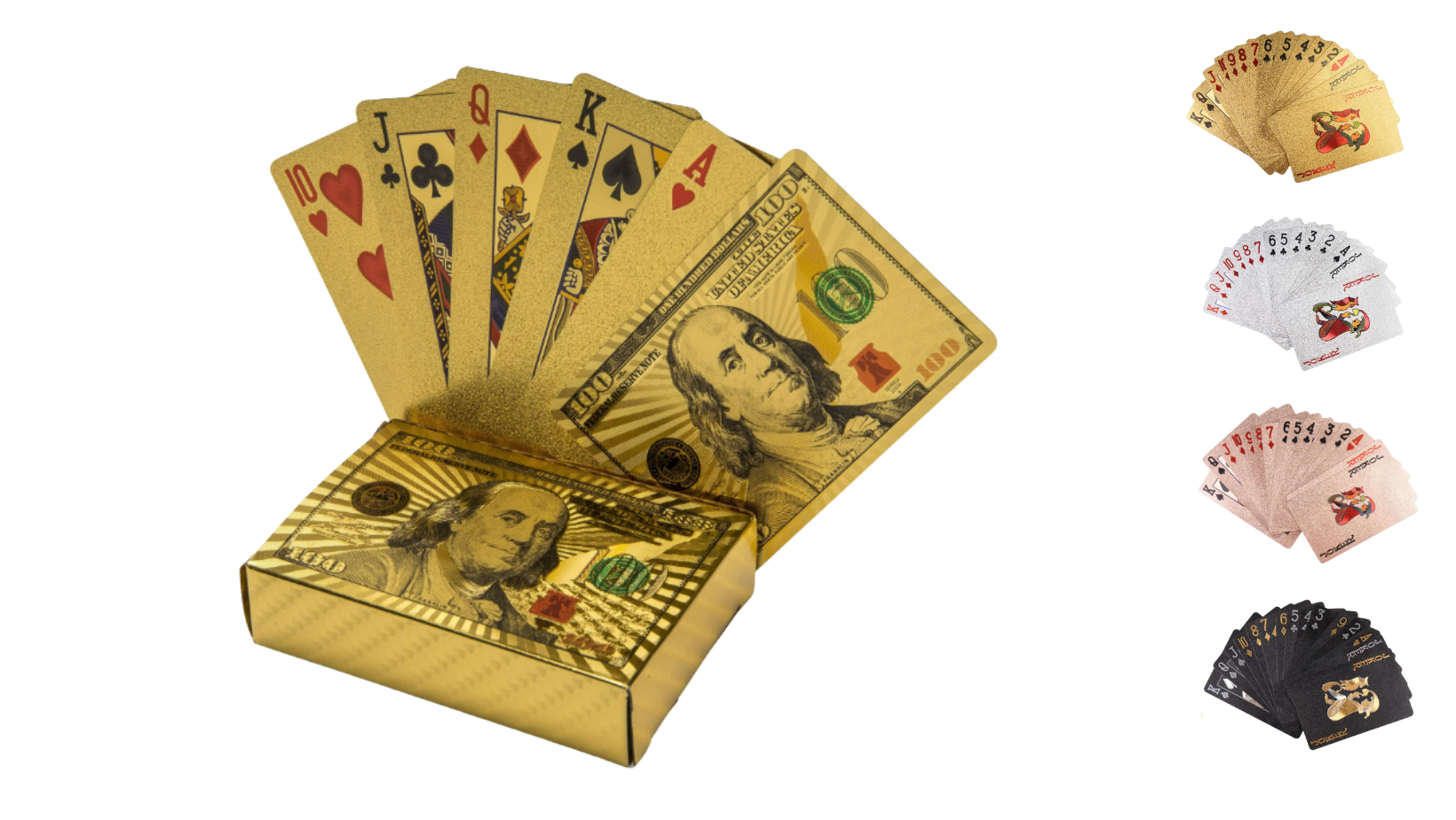 DC-D1-DPC-18SET
PLAYING CARDS 
AVAILABLE:  
GOLD, SILVER, ROSE PINK & BLACK
12 BOX