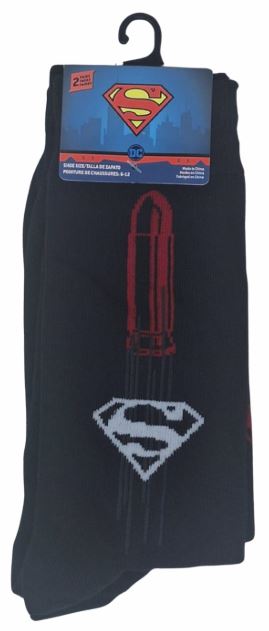 43SP032MCCZA-BLK
2PK MEN CREW SOCKS SUPERMAN 6-12
UPC: 193159193027
60 CS PACK 
