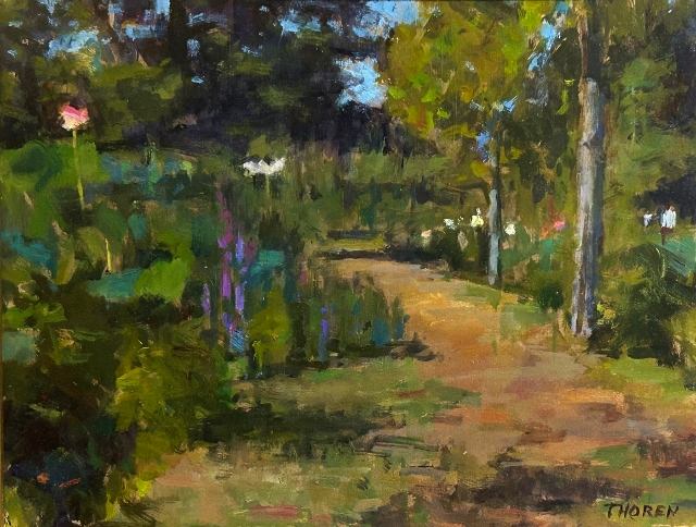 Thorn, Kenilsworth Aquatic Garden, 12x16, Oil