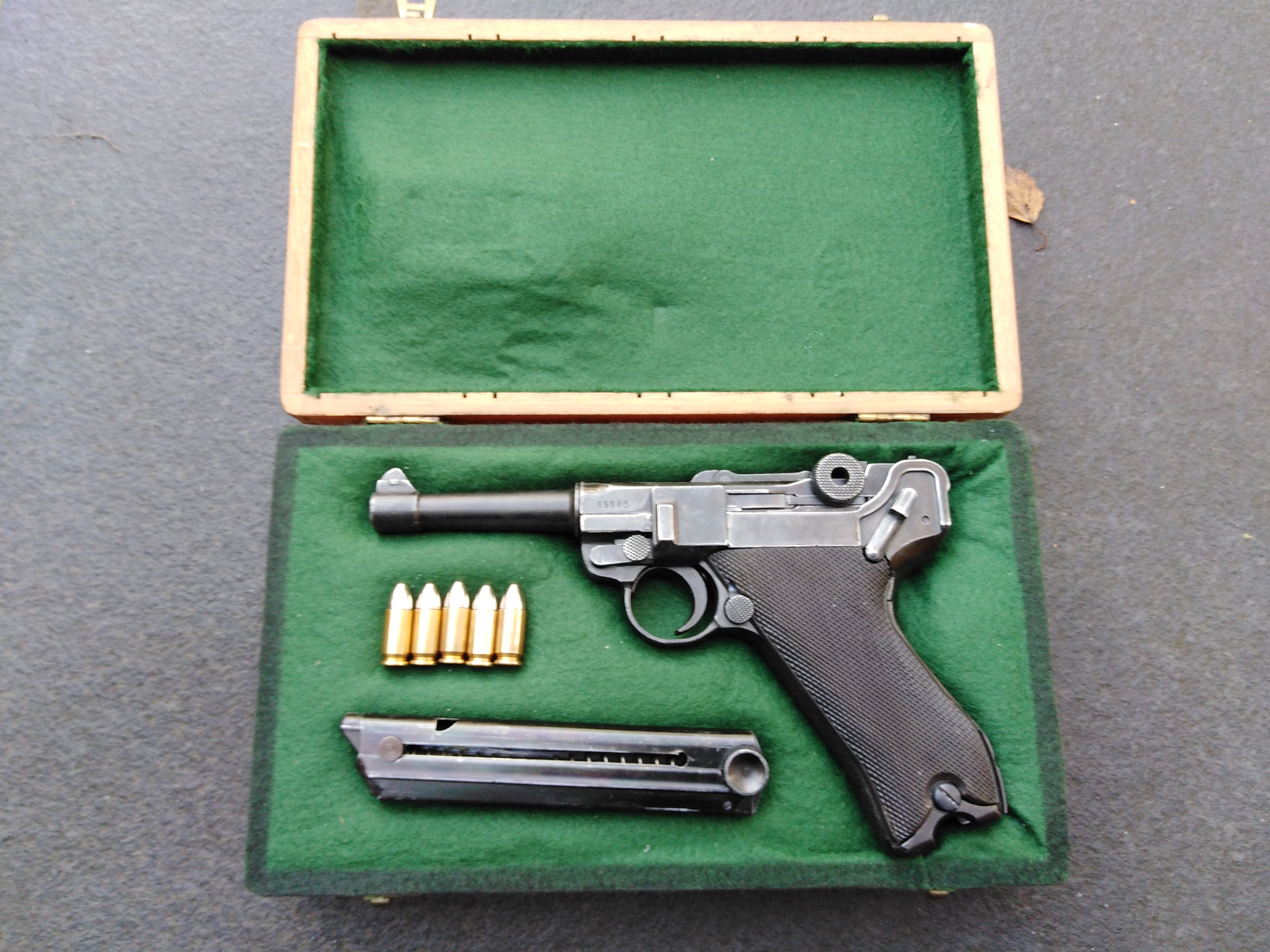 Boxed Ammo Cycling Luger PO8