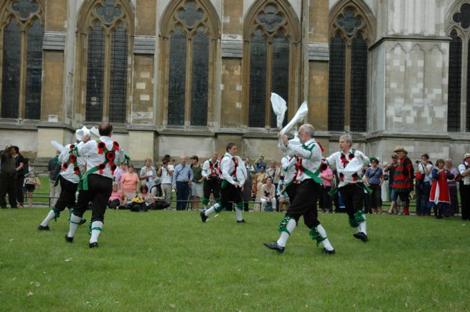 Greensleeves outside Westminster Abbey
