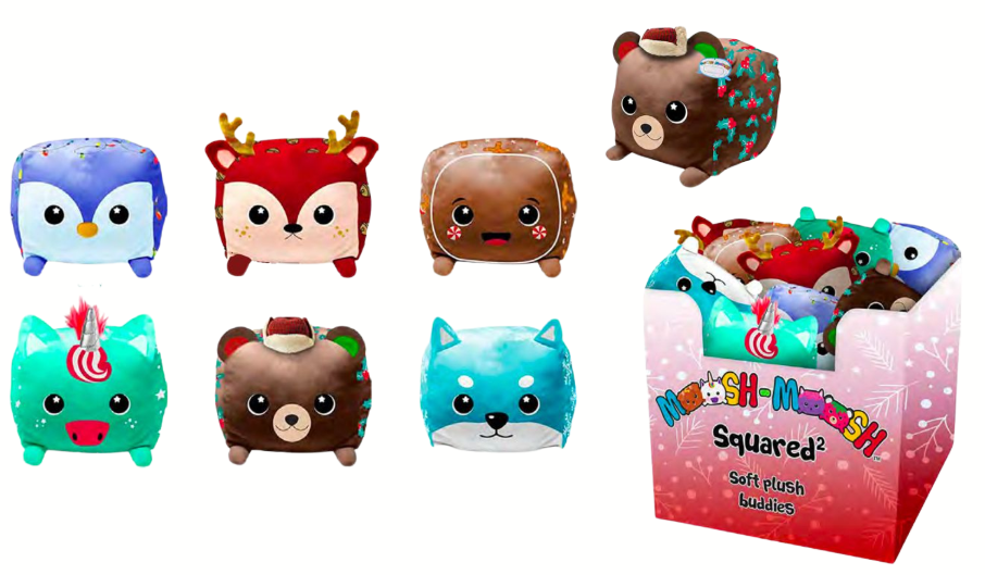 3575
MOOSH MOOSH SQUARED XMAS PLUSHIES
(10X10X10 IN)
UPC 786892357506
48 CS
