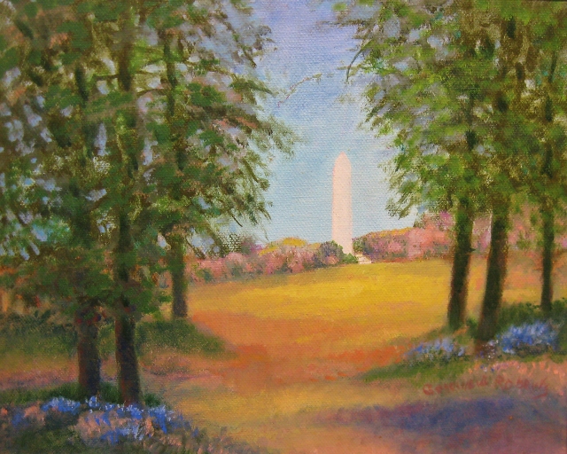 Roberts, Monument View, 8x10 Oil