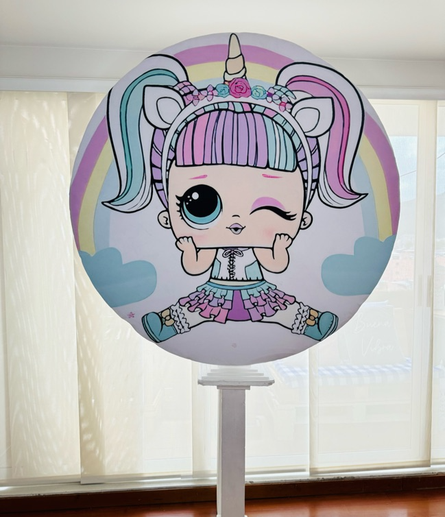 Circulo Efecto 3D Tematico
1.30m diametro x 2.20cm Altura
$80.000