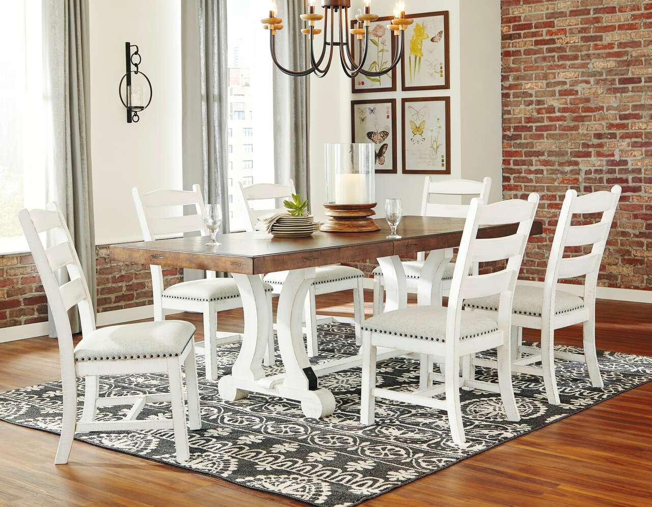 Valebeck 7 Piece Dining Set by Ashley Home D546DR