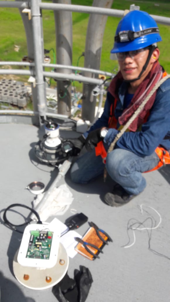 Conexión y comisionamiento de transmisor de nivel.