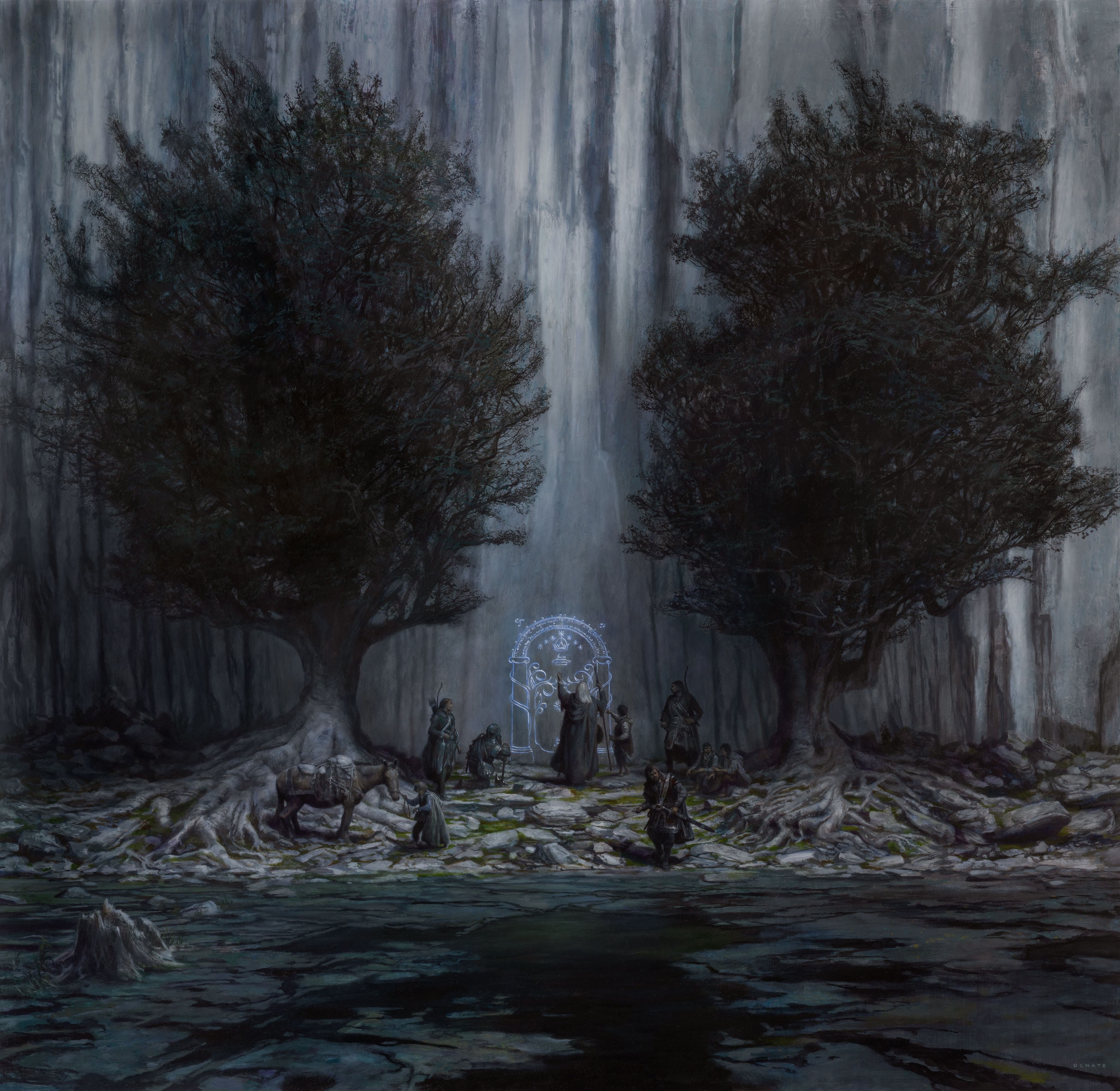 Walls of Moria
48" x 48  Oil on Panel  2021