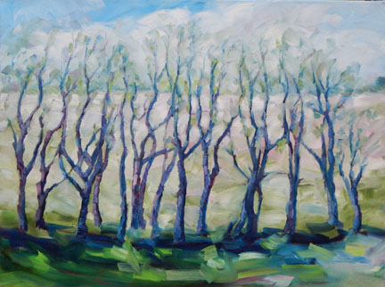 Spring Tree Line by Carol McCall