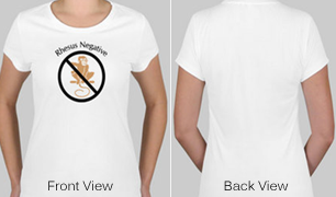 Rhesus Negative Ladies Design Shirt