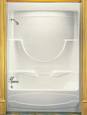 Standard 1 pc tub & shower