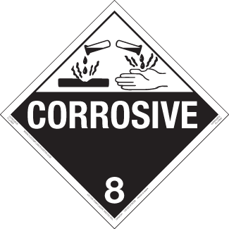 Corrosive Placard