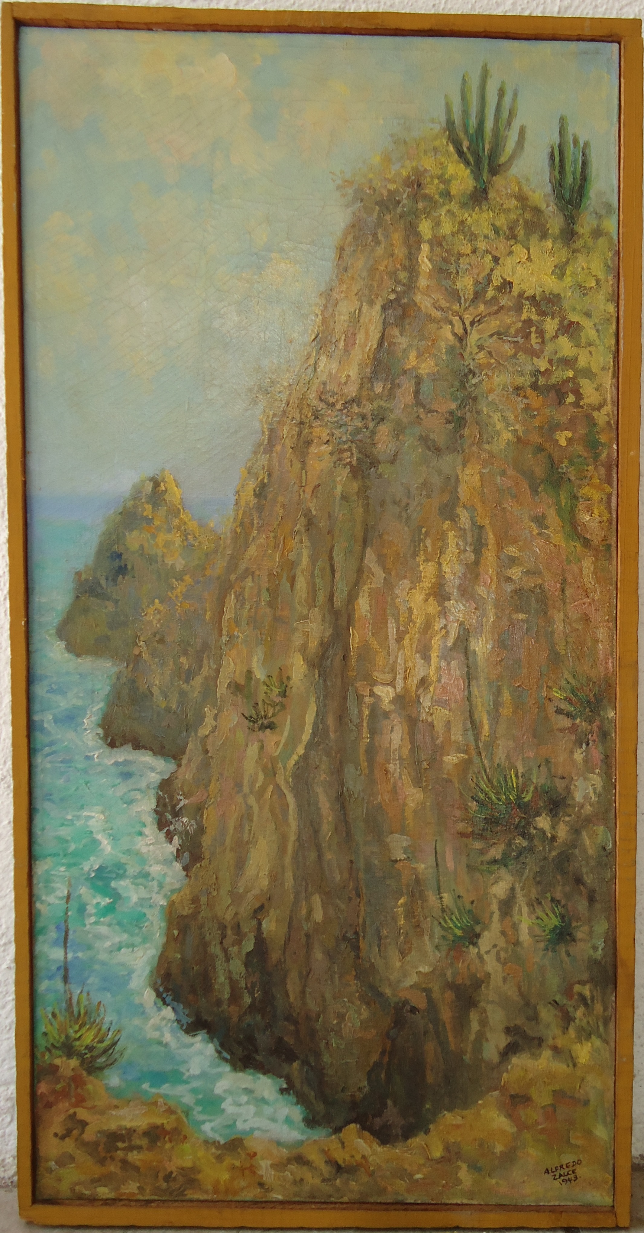 41
Alfredo Zalce
La Quebrada de Acapulco, Gro.
Óleo
70 x 35 cm
