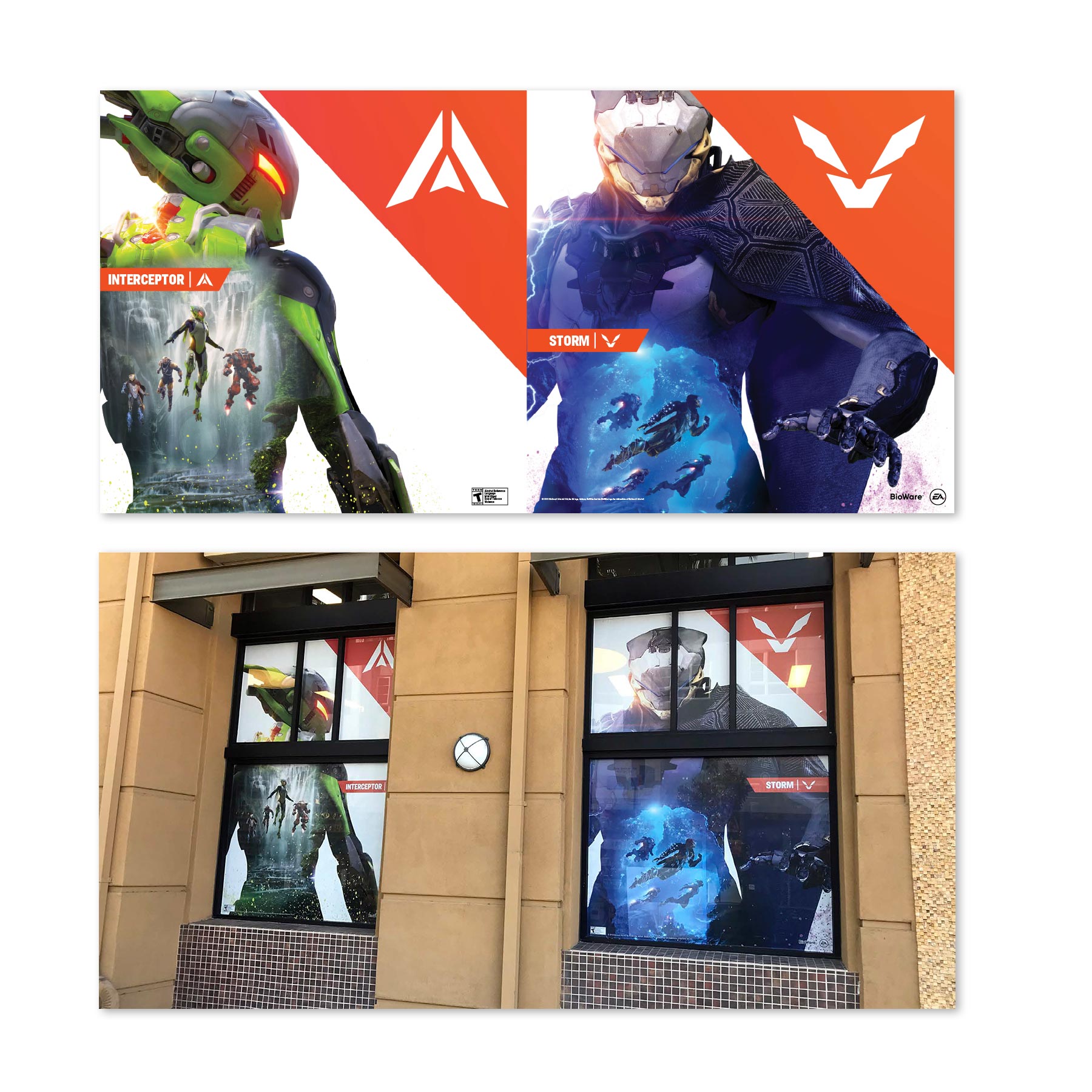 Anthem GameStop Window Clings