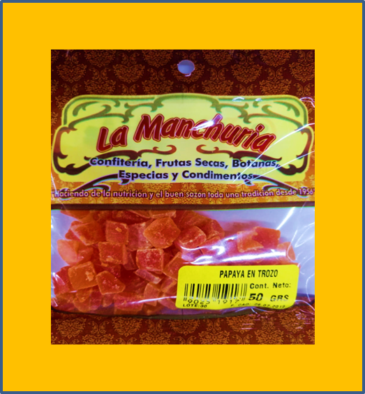 PAPAYA EN TROZO
50 GRS