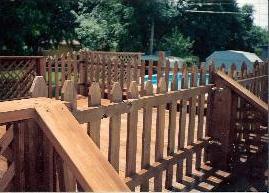 Deck staining