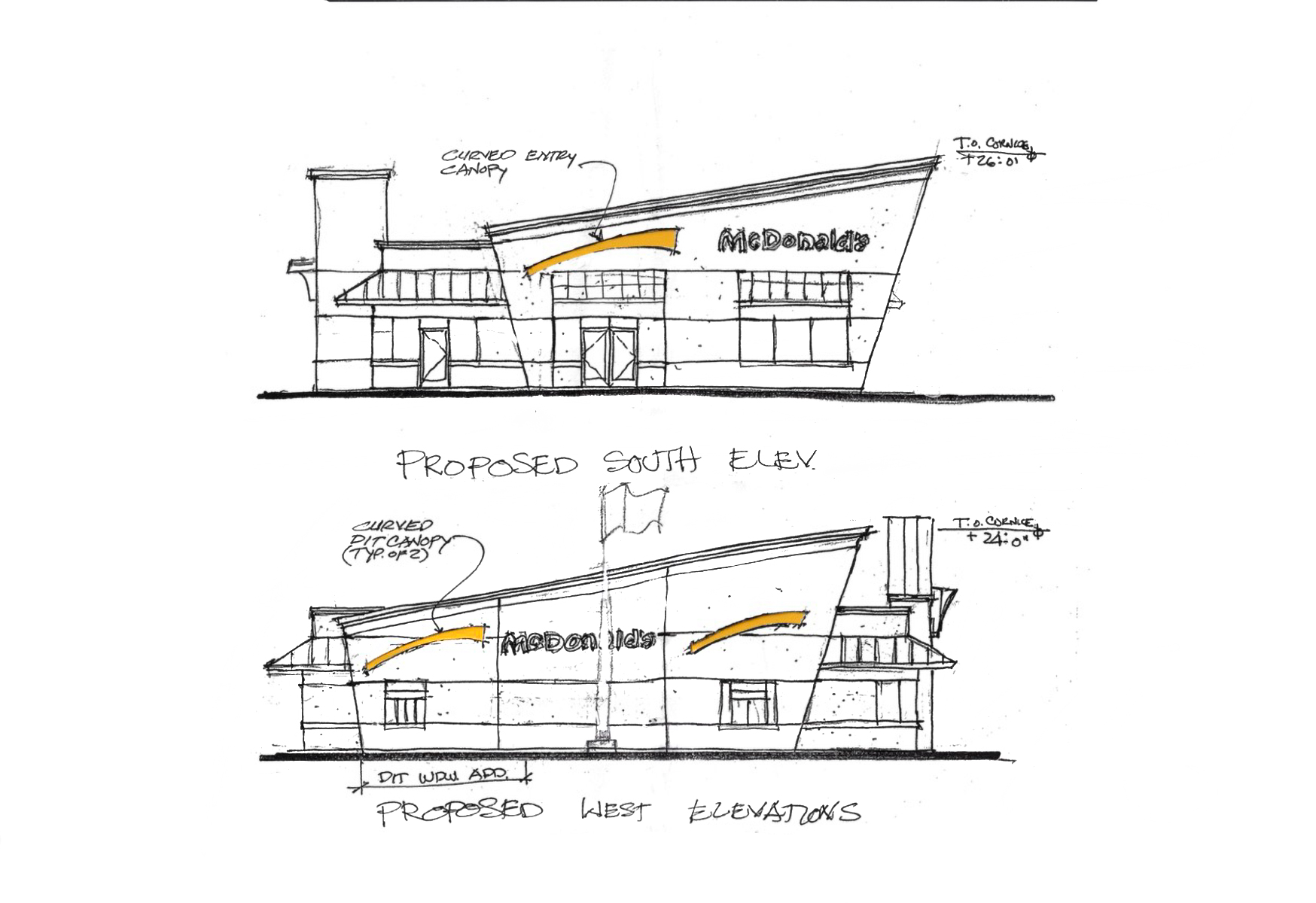 McDonald's exterior prototype 
(at RHL Associates)