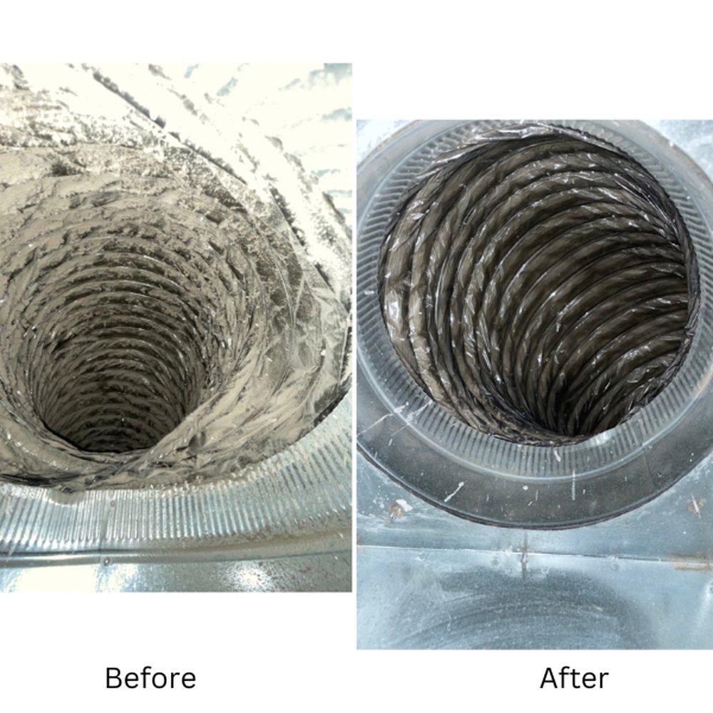Air Duct Before and After Cleaning