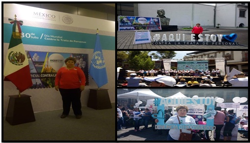 29 DE JULIO

Participación en la Feria Nacional Informativa del día Mundial contra
la Trata de Personas en la CDMX.