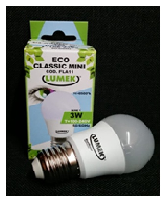 Eco classic LED Mini 3W 120V 
E27 3000°k  Lumek. 
  Cod-15128
