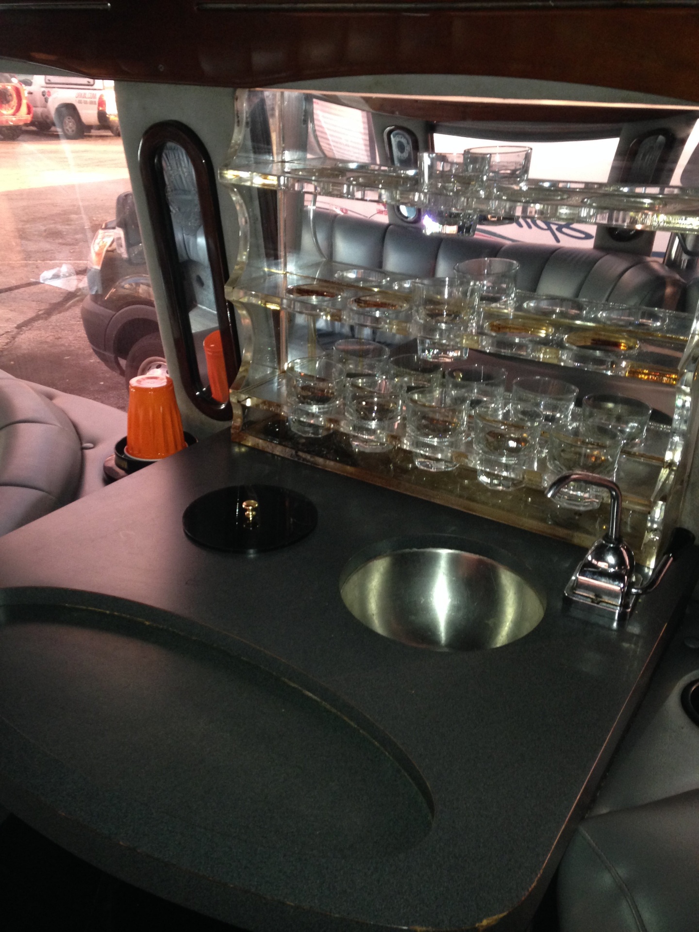 Limo Party Bus Wet Bar