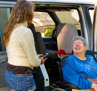Senior woman in wheelchair Senior woman in wheelchair