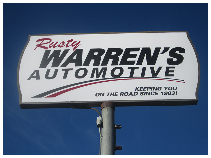 Warren’s Automotive sign||||