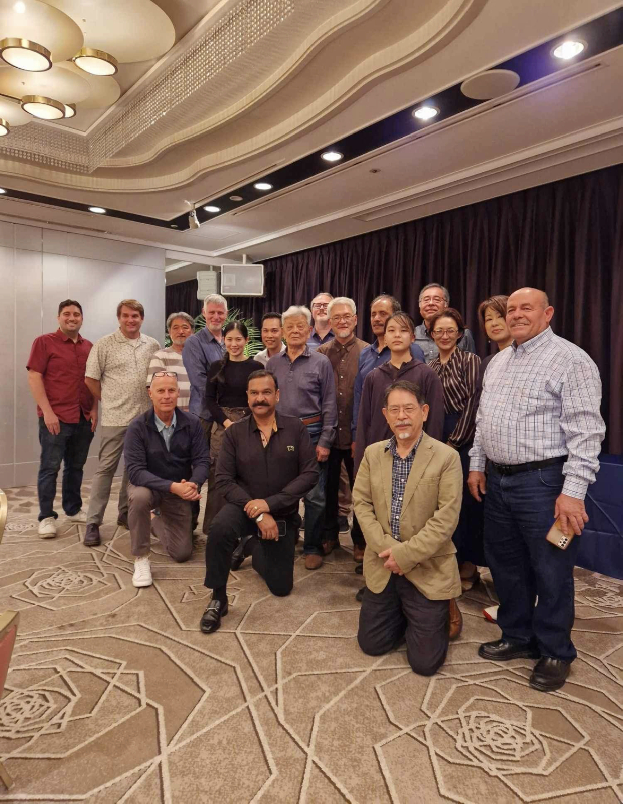 Welcome dinner before the Mugai Ryu taikai - with Konishi Soke.