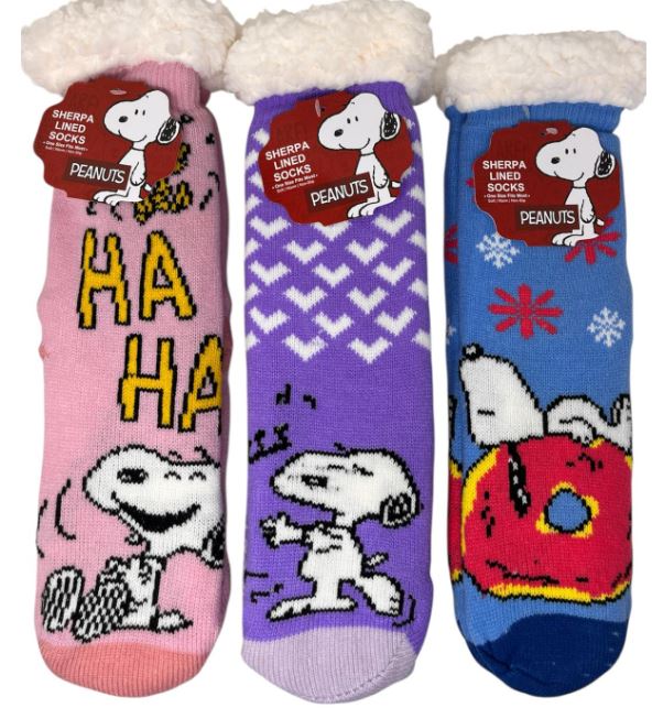 55338
PEANUTS SHERPA SOCKS 
690102553384
48 CS PACK