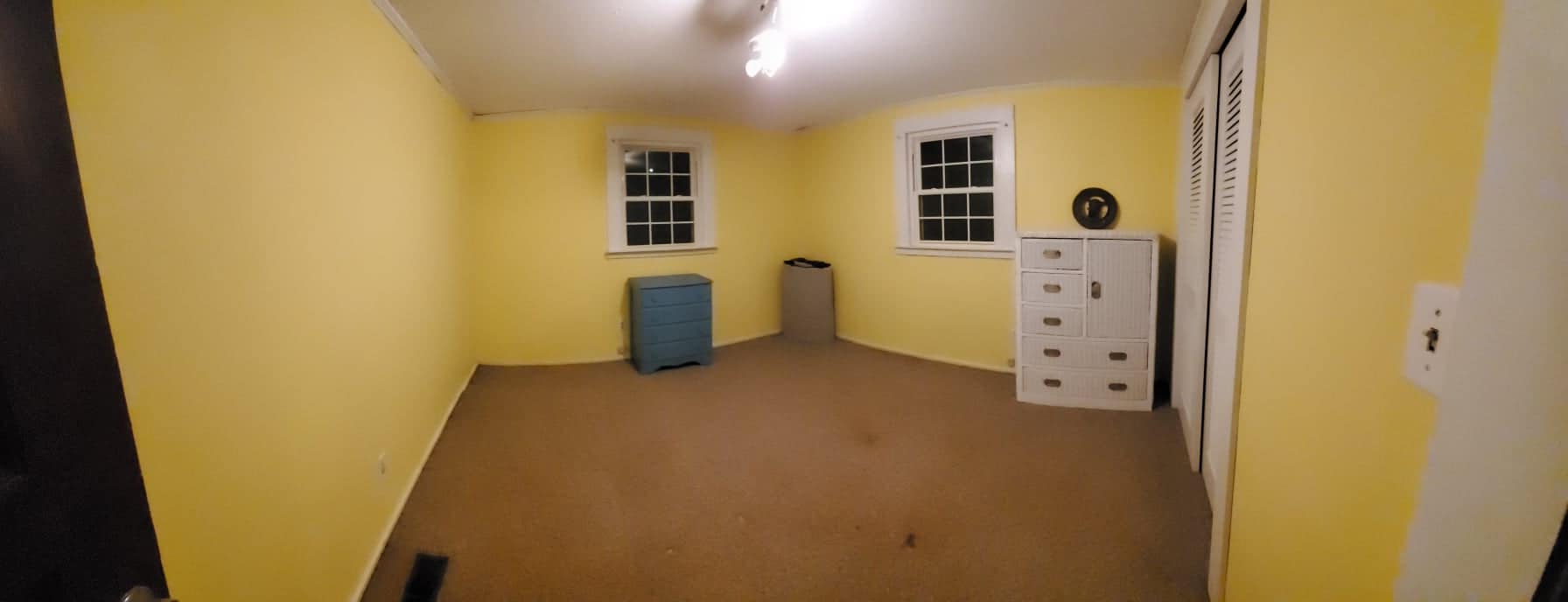 Cleaning the Back Bedroom