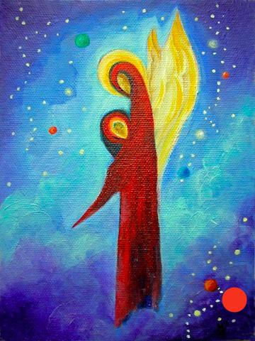 Cosmic Guardian
6x8 Oil on canvas